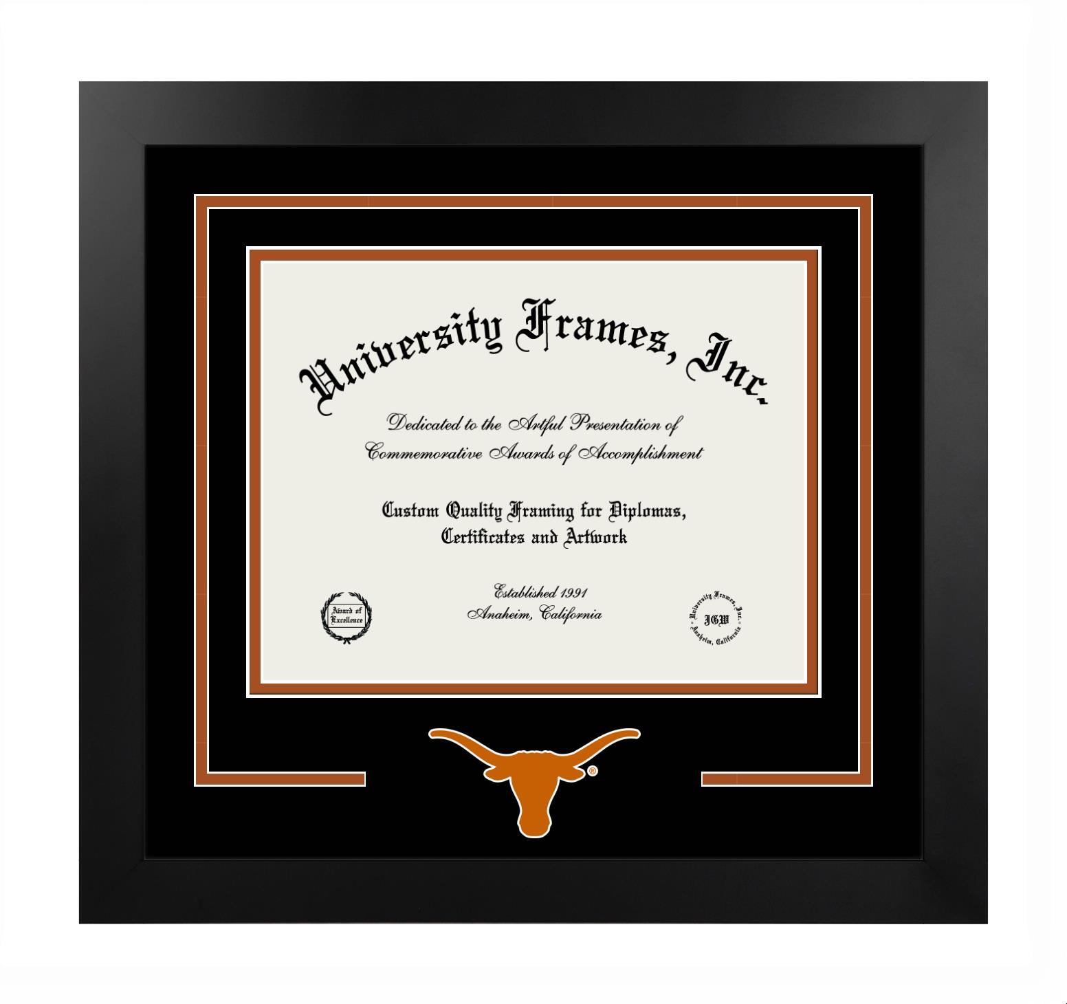University of Texas Logo Mat Frame