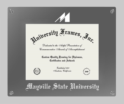 Lucent Clear-over-Smoke Frame in Lucent Smoke Moulding with Lucent Smoke Mat for DOCUMENT: 8 1/2"H X 11"W  