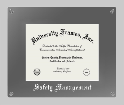 Lucent Clear-over-Smoke Frame in Lucent Smoke Moulding with Lucent Smoke Mat for DOCUMENT: 8 1/2"H X 11"W  