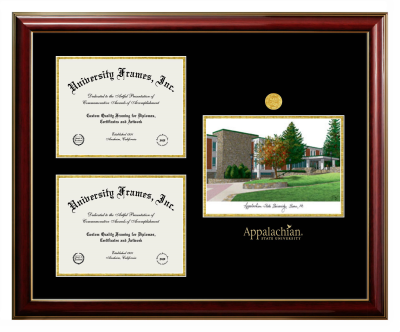 College Diploma Frames With Lithograph | Diploma with Campus Image