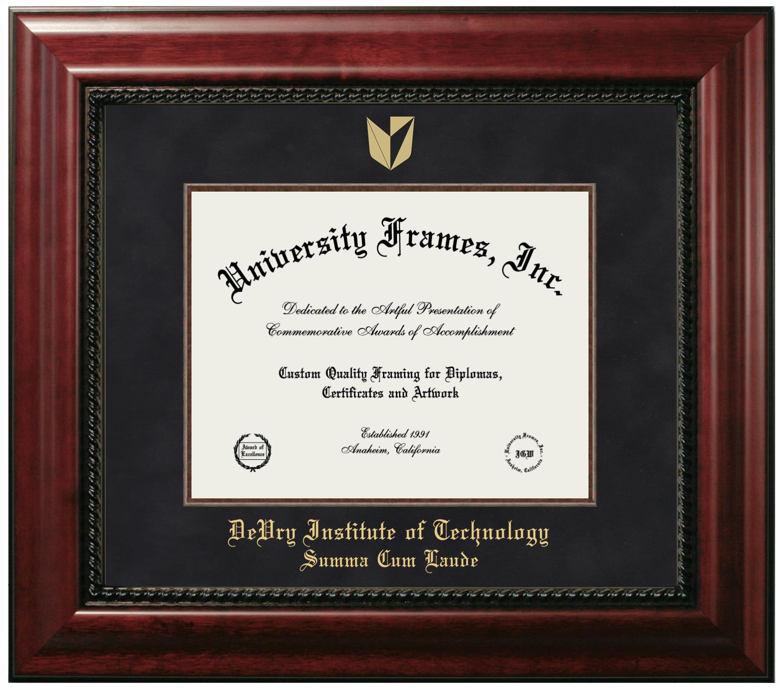 DeVry Institute of Technology Summa Cum Laude (California) Diploma ...