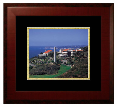 Lithograph Only Frame in Honors Mahogany with Black & Gold Mats