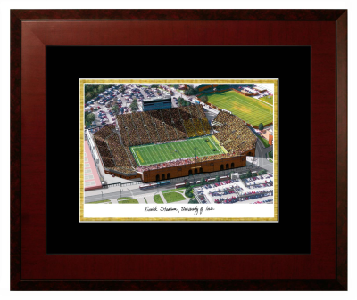 Lithograph Only Frame in Honors Mahogany with Black & Gold Mats