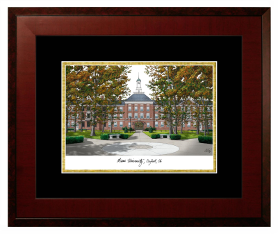 Lithograph Only Frame in Honors Mahogany with Black & Gold Mats