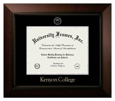 Diploma Frame in Legacy Black Cherry with Black & Silver Mats for DOCUMENT: 8 1/2"H X 11"W  